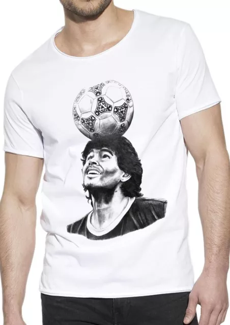 T-Shirt Maradona calcio Uomo Abbigliamento 100% Cotone Taglia dalla S a XXL 2
