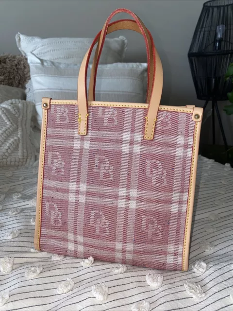Vintage DOONEY & BOURKE Red Lunch Purse Small Arm Tote