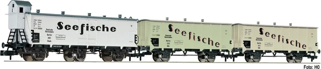Fleischmann 5344K - Lot 3 Wagons Frigorifiques DB RHEIN MAIN - HO - Neuf Boîte