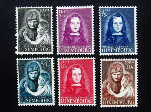 nystamps Luxembourg Stamp # B156-B161 Mint OG NH $105       A26y1528