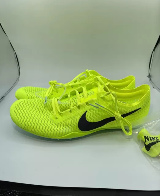 Nike Mens Zoom Mamba V Track Spikes Shoe Volt Green DR9945-700 Size 11-NO SPIKES