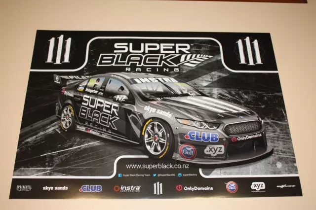 v8 Supercars FPR Tickford Andre Heimgartner Super Black Racing Team Kiwi poster 