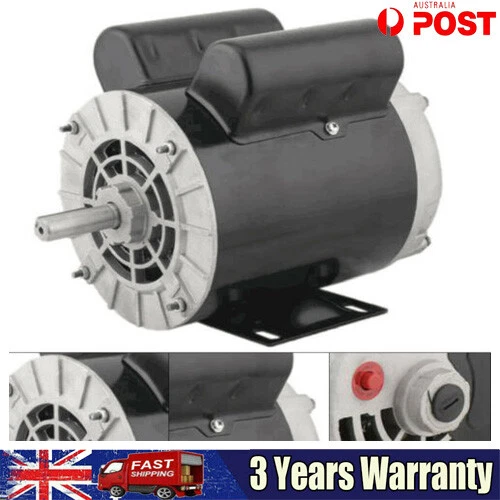 2HP SPL Air Compressor Electric Motor Single Phase 3450RPM 5/8" Shaft 120/240V