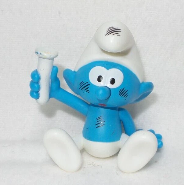 Figurine Schtroumpf McDonald's 2018 - Schtroumpf Maladroit - Occasion Très Bon état