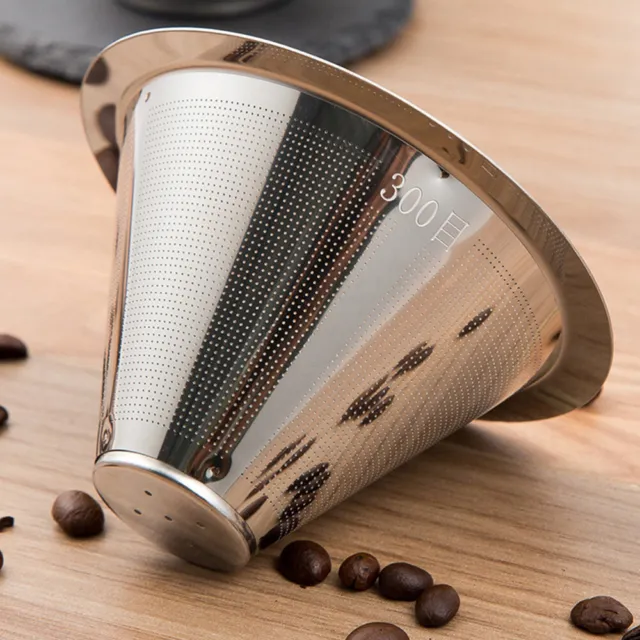 Pour Over Coffee Filter Stainless Steel Reusable Coffee Dripper Drip Cup Coffee