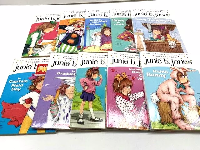 10 Junie B Jones 2012 book lot of paperback Books kid chapter Barbara park -GOOD