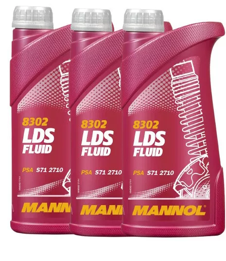 3x1 Liter MANNOL Hydraulikflüssigkeit LDS Fluid Hydraulic Fluid PSA S71 2710