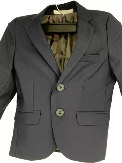 Boys Youth Size 2 Blazer Suit Coat Navy New Nordstrom 1608
