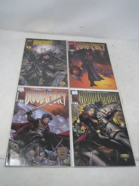 Blood Legacy Comic Book Lot Of 5 Gold Foil Cover W Certificate #1 2 3 4 Top Cow