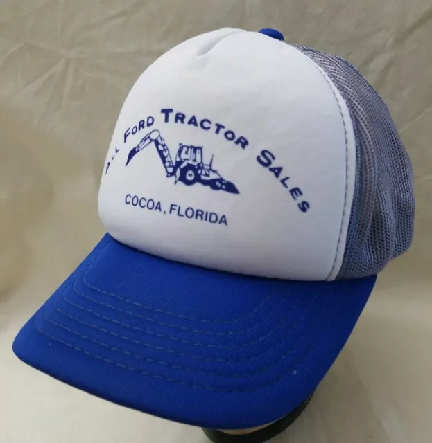 VINTAGE ALL FORD Tractor Sales Cocoa Florida Snapback Trucker Hat ...