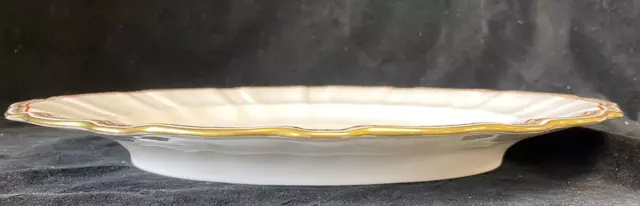 Royal Crown Derby Carlton Red A1301 Pattern Oval Serving Platter 14¾ ins 2