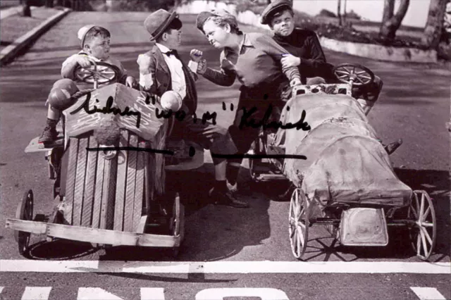 Sidney Kibrick Signed 4x6 Photo Child Actor Our Gang The Little Rascals Woim