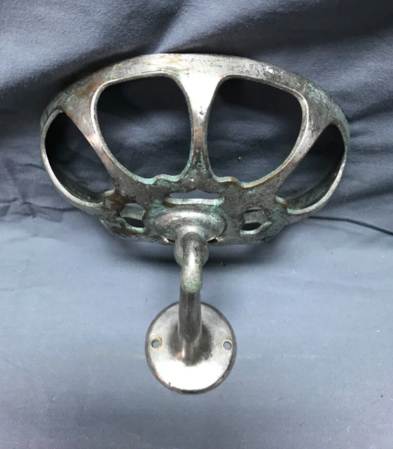 Antique Vintage Nickel Brass Wall Mount Sponge Soap Dish Holder Old 1634-22B 2