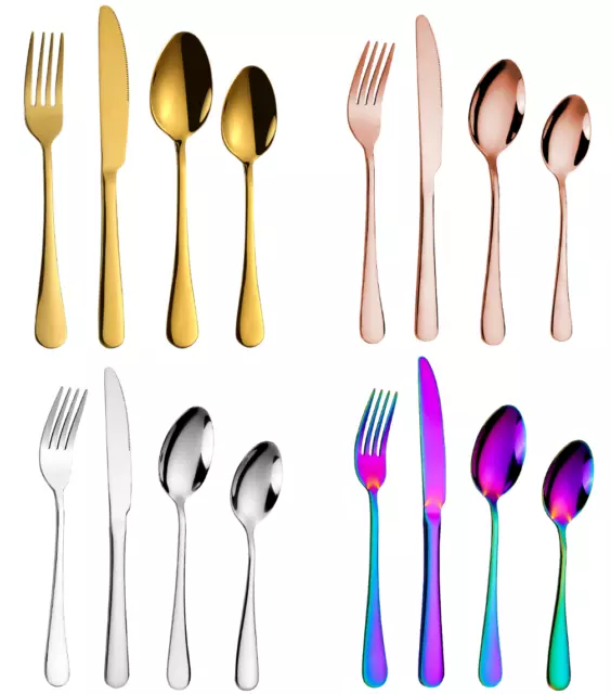 Stainless Steel Premium Flatware Spoon Fork Knife Cutlery Set - Choose Qty