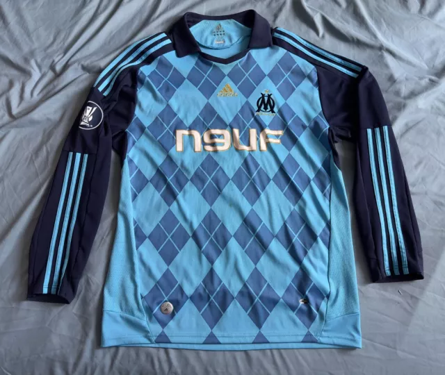 2008 – 2009 Olympique de Marseille Long Sleeve Away Shirt Jersey