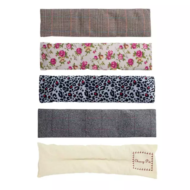 Kirschkernkissen extra lang 42x12cm viele Designs abnehmbarer Bezug 350g Kerne