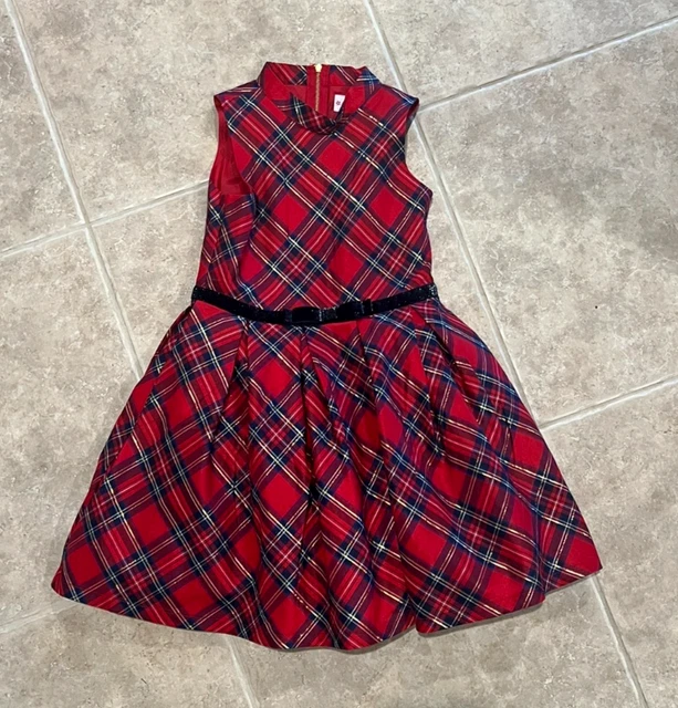 NWT AMERICAN GIRL Christmas Dress Truly Me Size 8 Red Plaid Sleeveless  Holiday $49.99 - PicClick