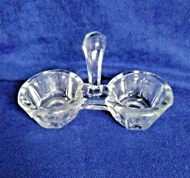 Abreuvoir pour oiseau en verre soufflé XIXe