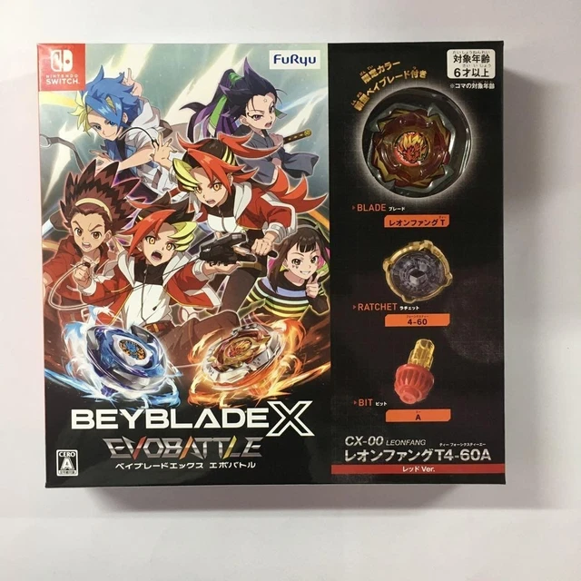 BEYBLADE X CX-00 Leonfang T4-60A Rojo Beyblade X EVOBATTLE