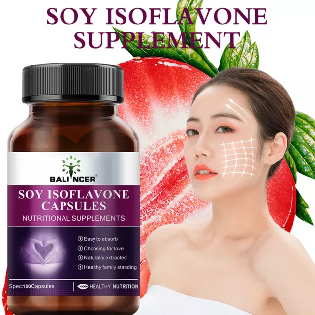 Soja Isoflavones Extrait 30/60/120 Veg Capsules Femmes Santé Ménopause