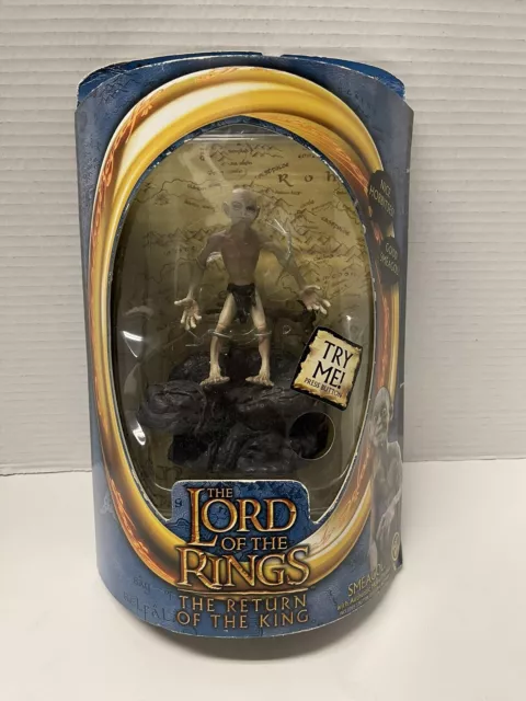 Lord of the Rings Smeagol Action Figure LOTR ROTK Talks NIB Toy Biz Return King