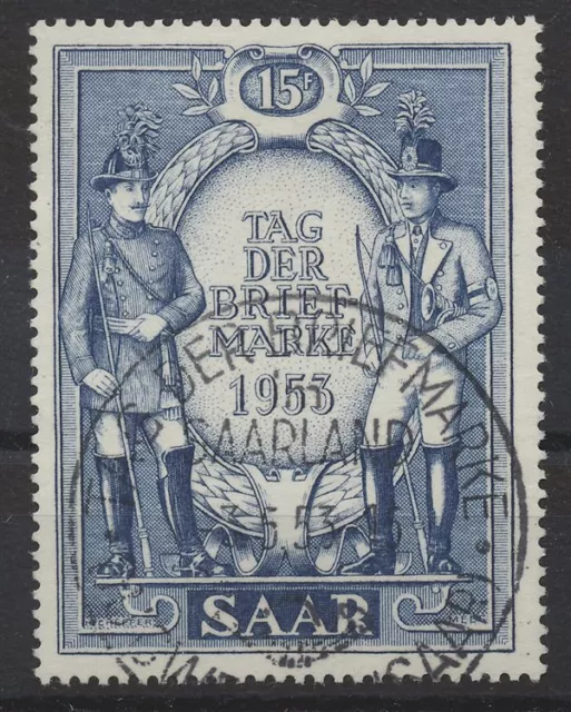 723553) Saarland Nr.342 gestempelt Tag der Briefmarke