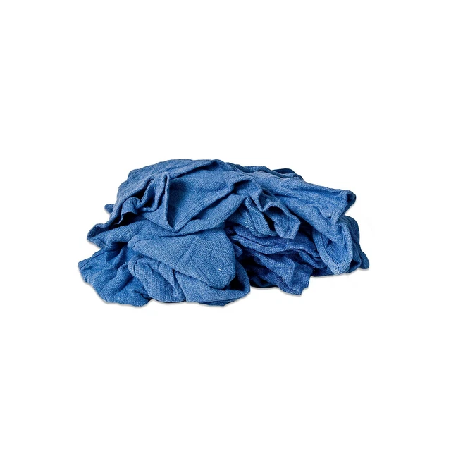 Monarch Brands Monarch Recycled Lint 100% Cotton Huck Towels 25""L x 14""W Blue
