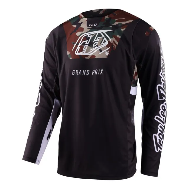 377925025 - Ventilated and comfortable GP PRO BLENDS CAMO motocross XL/Green