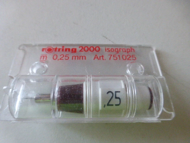 Original Zeichenkegel rOtring Isograph 0,25 mm NEU/OVP*