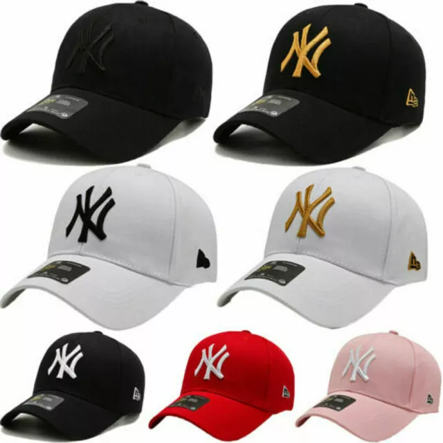 Unisex Mens Womens Baseball Cap Adjustable NY Snapback Sport Hip-Hop Sun Hat 2