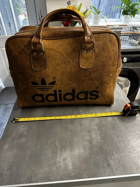【超美品】adidas 80s Peter Black 英国製 バッグ ブラウン GENUINE PETER BLACK ADIDAS BAG - VINTAGE 1970'S