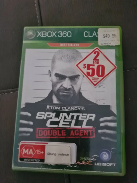 xbox 360 video game tom clancy's splinter cell double agent