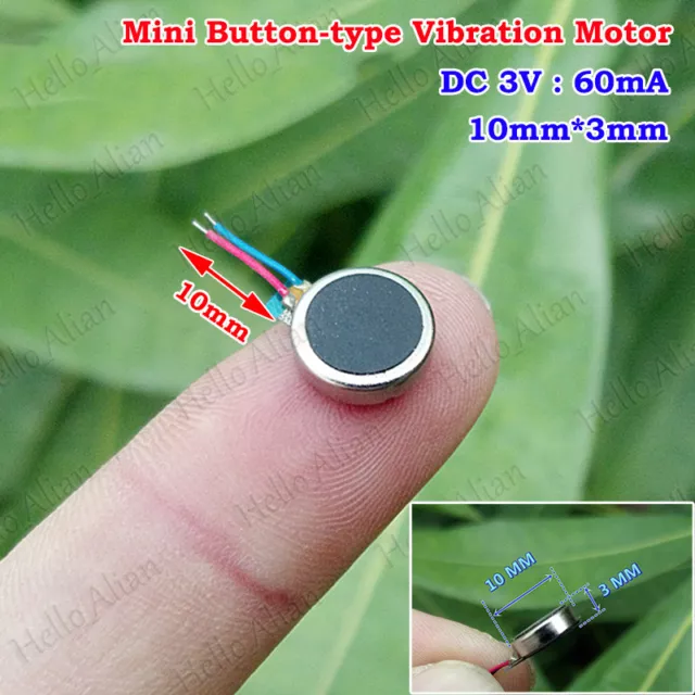 DC 3V Button-type Cell Phone Mobile Coin Flat Vibrating Vibration Micro DC Motor