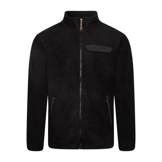 Mens Sherpa Fleece Borg Jacket Full Zip Thick Warm Performance Coat Pockets Work
