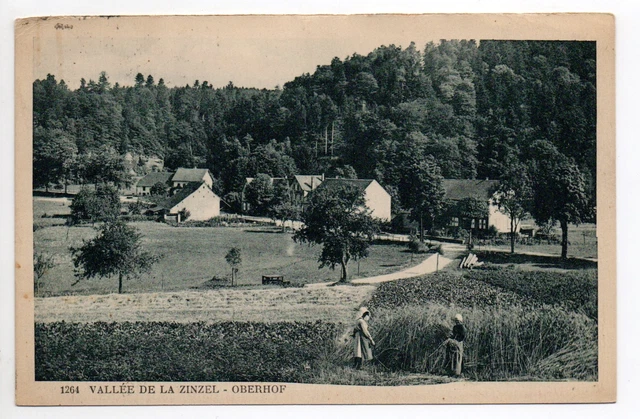 OBERHOF Vallée de la ZINZEL Moselle CPA 57 vue generale environs de sarrebourg