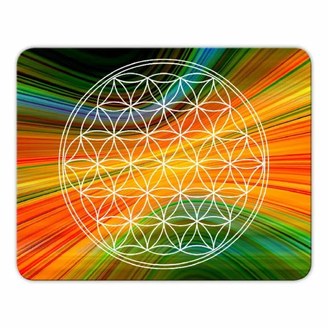 Mousepad "Blume des Lebens" - Lebensblume - Mauspad - Esoterik - Yoga - Kraft