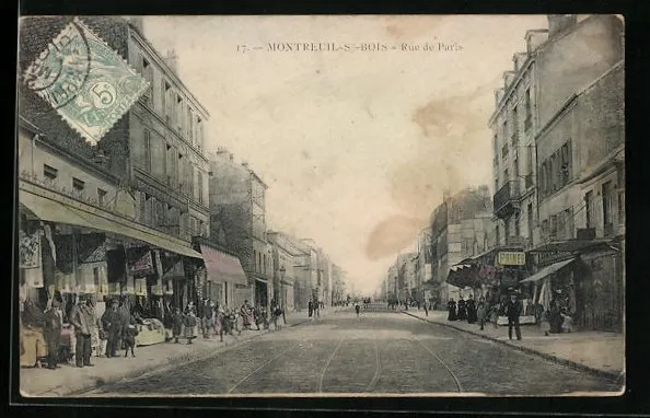 CPA Montreuil-sous-Bois, Rue de Paris