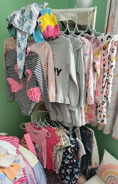 Enorme pacchetto di abbigliamento per ragazze 5-6 anni include Next M&S H&M Disney