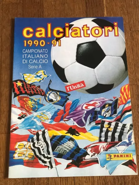 Album figurine Panini CALCIATORI 1990 91 KOMPLETT wm sticker PRINTED Card ITALIA