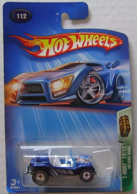 Hot Wheels, T-Hunt, Mayers Manx, 1:64 Die Cast Car, 2004 Edition