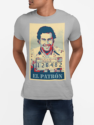 T-Shirt Escobar El Patron classica gangster narco anni '80 pop art Pablo t-shirt 2