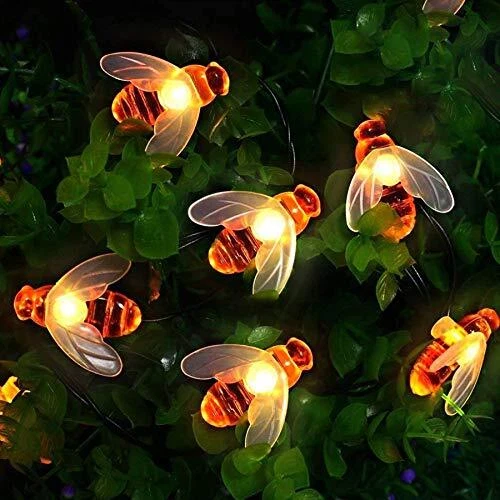 Guirlande lumineuse solaire de jardin 50 LED - 7 m - 8 modes - Étanche - Pour...