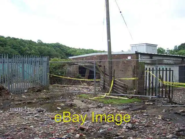 Photo 6x4 Flood damage in Oughtibridge Flood debris and damage to the pat c2007