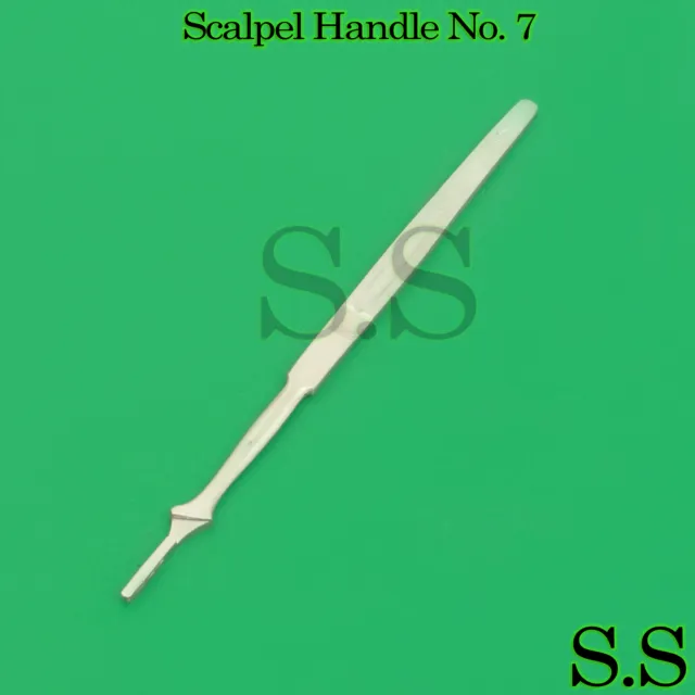 10× Scalpel Handle No. 7 Dental Surgical Knife Stainless Steel New Instruments