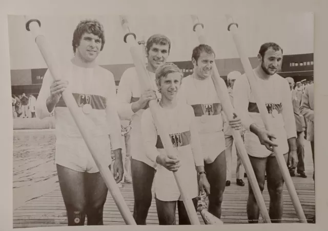 1972 Presse Foto POSTER Rudern Rowing OLYMPISCHE SPIELE  MÜNCHEN MUNICH 72