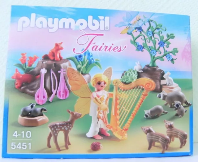 Playmobil Fairies Harfenfee beim Waldkonzert 5451 Neu & OVP Fee Elfe Waldtiere