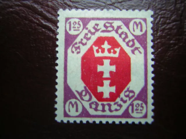 Briefmarke, Freie Stadt Danzig, 1,25 M ungebraucht Originalgummierung Falz