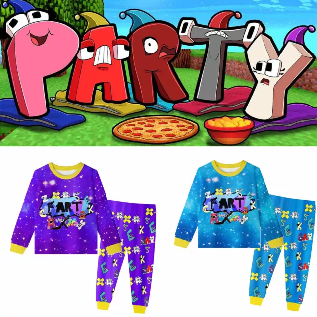 Pajamas Alphabet Lore Kids Long Sleeved Winter Toddlers Baby Boy Sleepwear Sets
