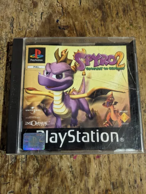 Spyro 2 Gateway to Glimmer Playstation PS1 Video Game PAL - With Manual