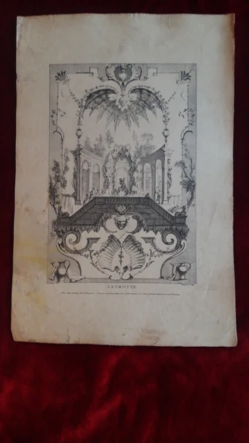 Gravure originale sur bois - neige, hiver, temple - Papier